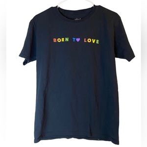 The phluid project black short sleeve pride rainbow TShirt xl extra large unisex